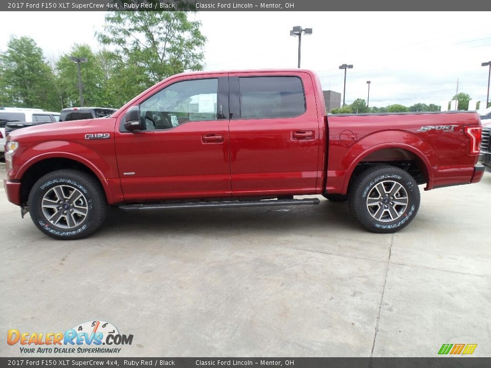2017 Ford F150 XLT SuperCrew 4x4 Ruby Red / Black Photo #3