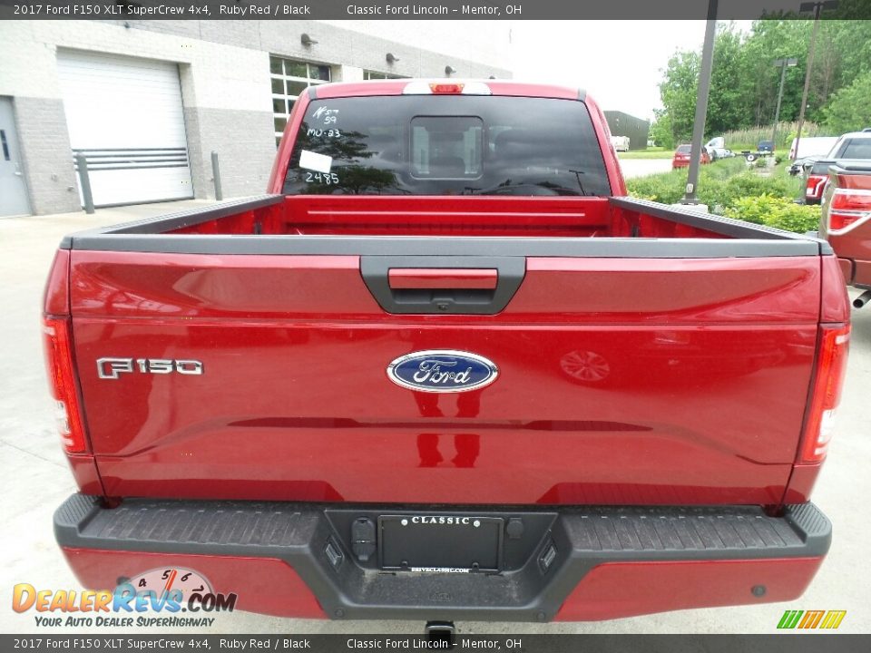 2017 Ford F150 XLT SuperCrew 4x4 Ruby Red / Black Photo #4