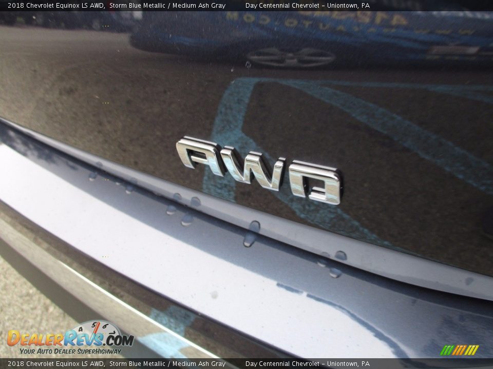 2018 Chevrolet Equinox LS AWD Storm Blue Metallic / Medium Ash Gray Photo #6