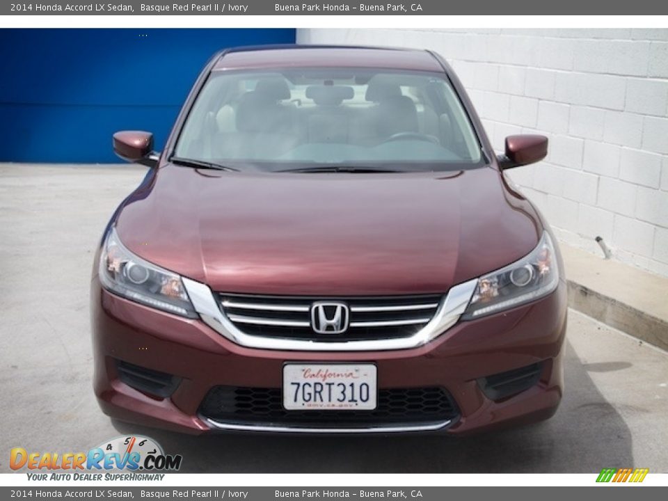 2014 Honda Accord LX Sedan Basque Red Pearl II / Ivory Photo #7