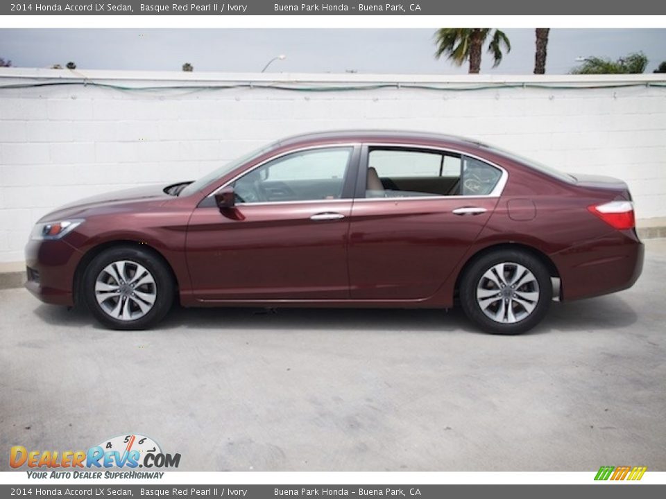 2014 Honda Accord LX Sedan Basque Red Pearl II / Ivory Photo #8