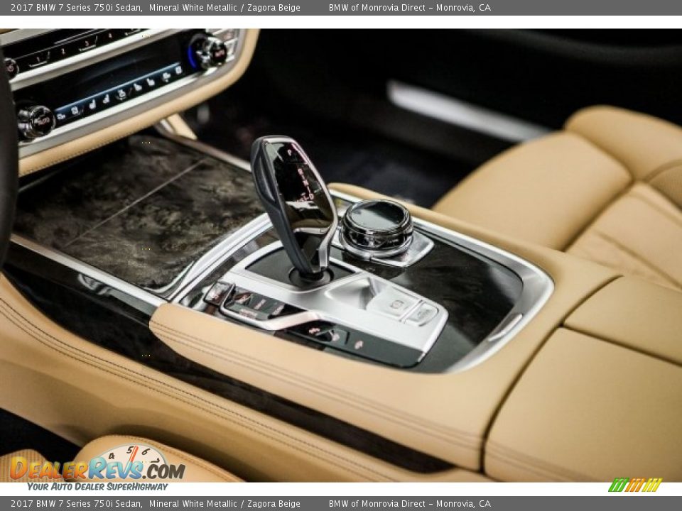 2017 BMW 7 Series 750i Sedan Mineral White Metallic / Zagora Beige Photo #7