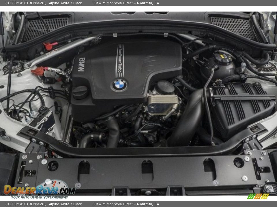 2017 BMW X3 sDrive28i Alpine White / Black Photo #8