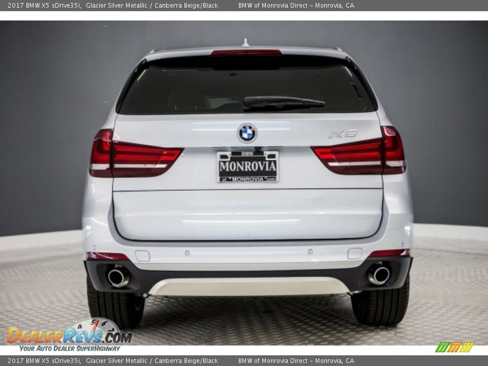 2017 BMW X5 sDrive35i Glacier Silver Metallic / Canberra Beige/Black Photo #4