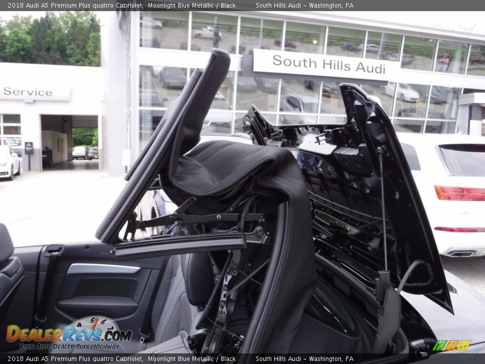 2018 Audi A5 Premium Plus quattro Cabriolet Moonlight Blue Metallic / Black Photo #3