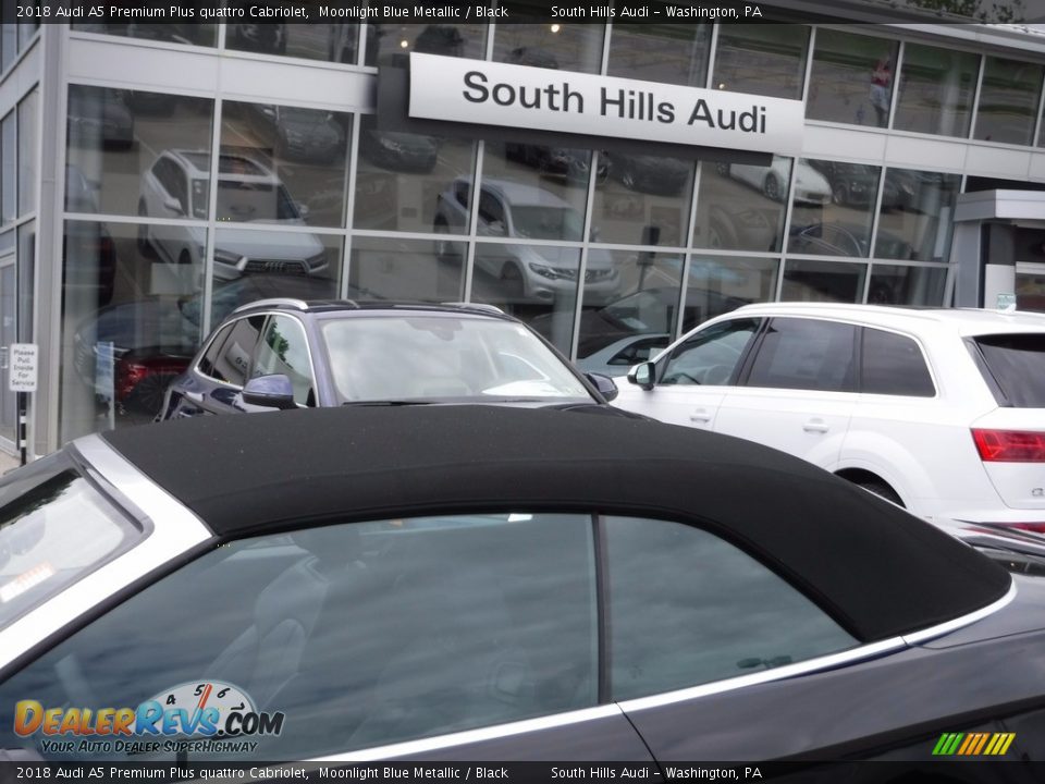 2018 Audi A5 Premium Plus quattro Cabriolet Moonlight Blue Metallic / Black Photo #4