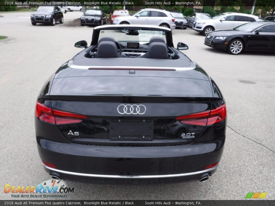 2018 Audi A5 Premium Plus quattro Cabriolet Moonlight Blue Metallic / Black Photo #11