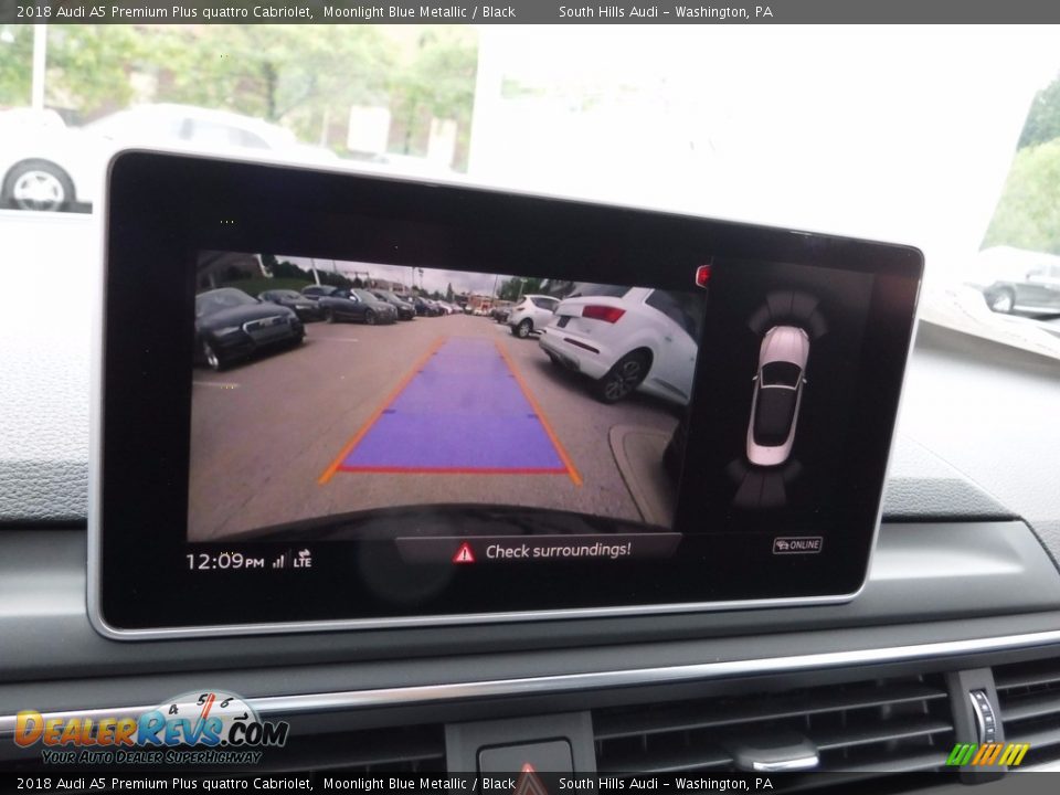 2018 Audi A5 Premium Plus quattro Cabriolet Moonlight Blue Metallic / Black Photo #30