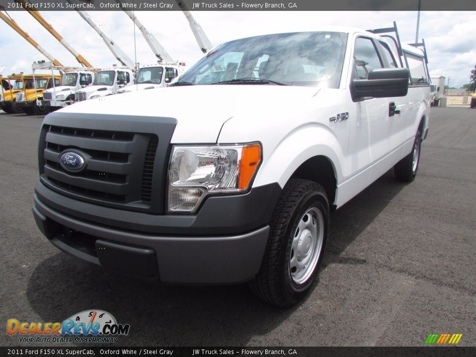 2011 Ford F150 XL SuperCab Oxford White / Steel Gray Photo #1