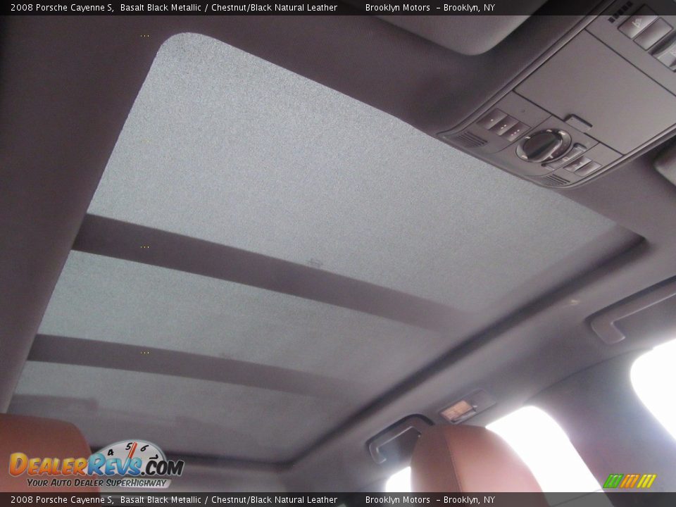 2008 Porsche Cayenne S Basalt Black Metallic / Chestnut/Black Natural Leather Photo #30