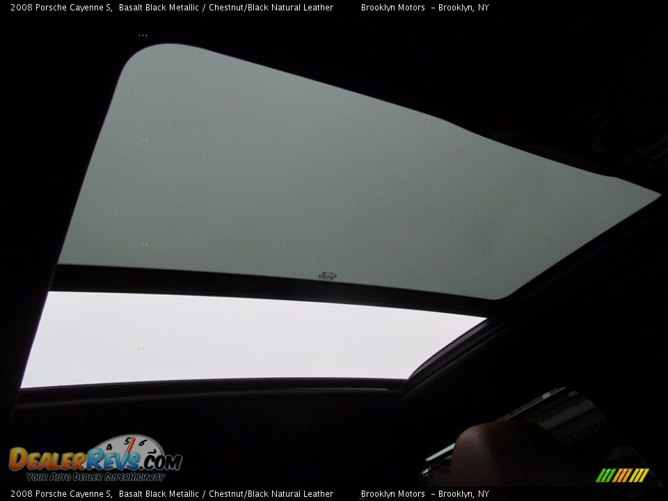 2008 Porsche Cayenne S Basalt Black Metallic / Chestnut/Black Natural Leather Photo #31