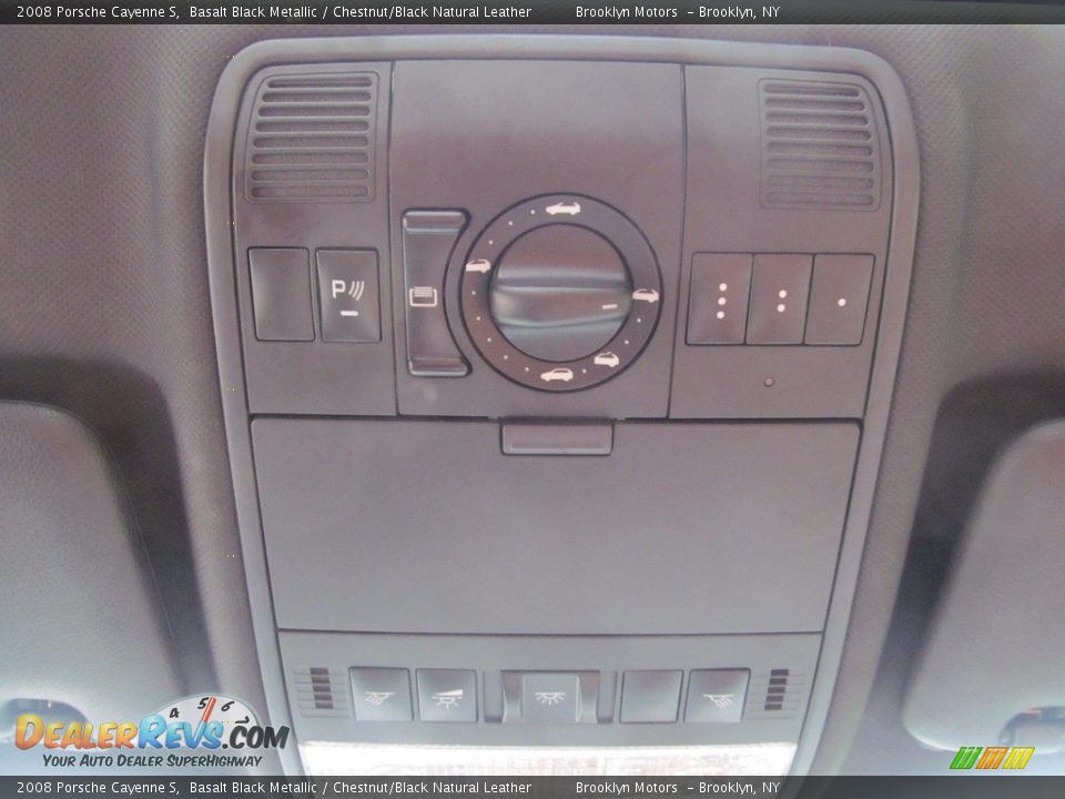 2008 Porsche Cayenne S Basalt Black Metallic / Chestnut/Black Natural Leather Photo #33