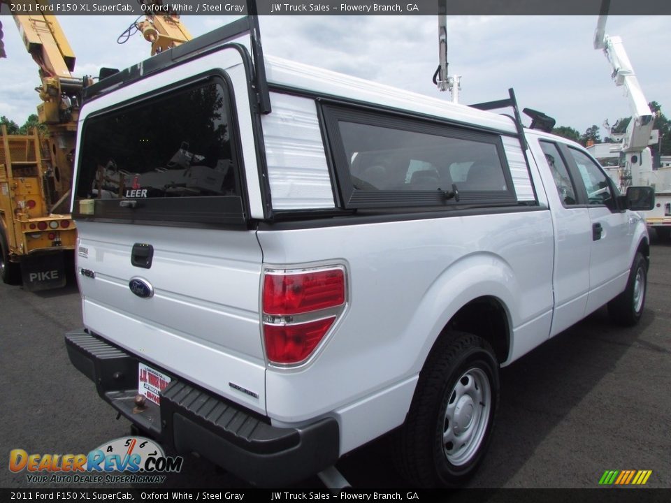 2011 Ford F150 XL SuperCab Oxford White / Steel Gray Photo #7