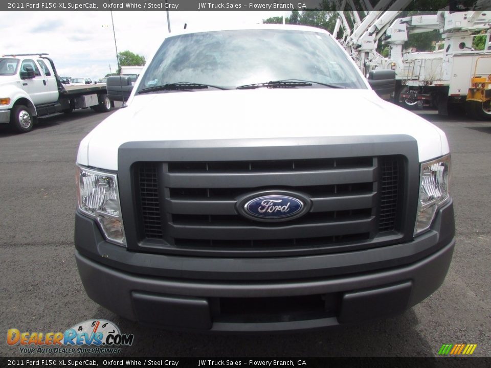 2011 Ford F150 XL SuperCab Oxford White / Steel Gray Photo #10