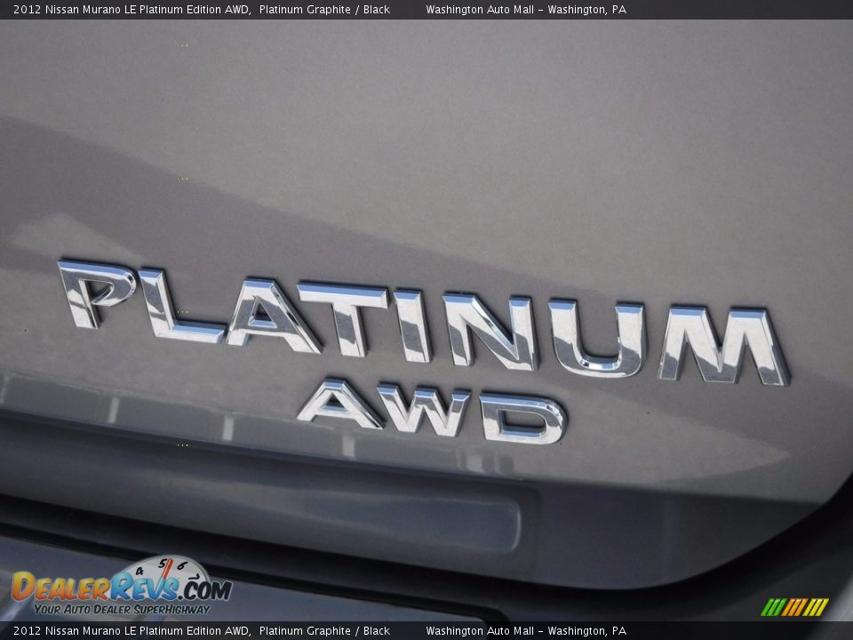 2012 Nissan Murano LE Platinum Edition AWD Platinum Graphite / Black Photo #10