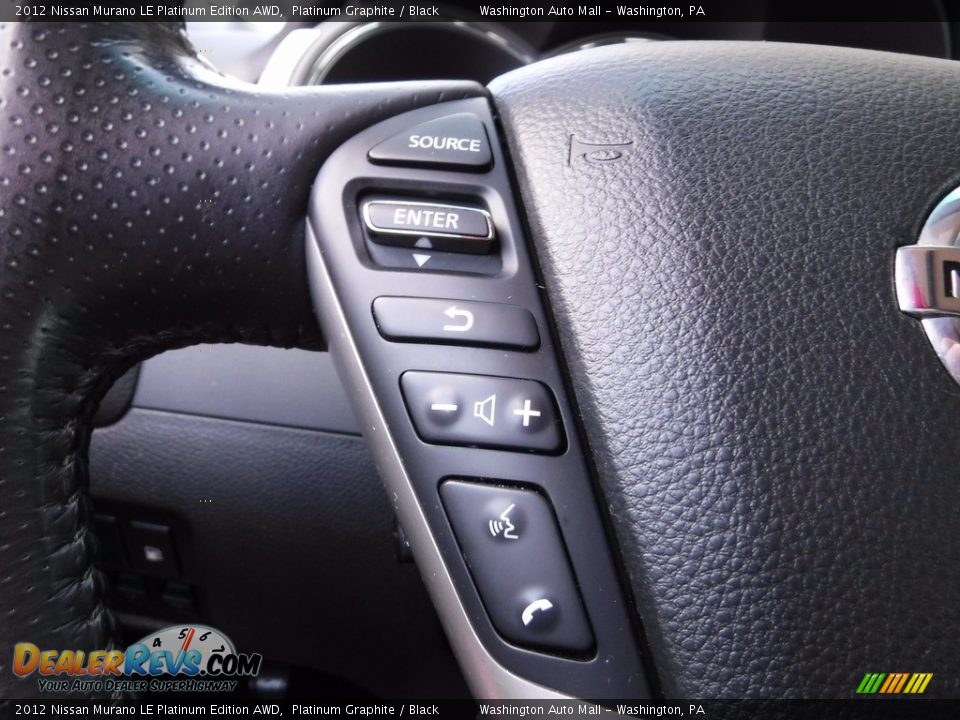 2012 Nissan Murano LE Platinum Edition AWD Platinum Graphite / Black Photo #24