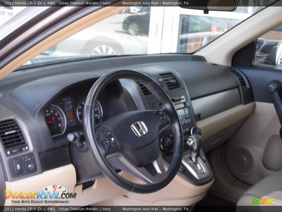2011 Honda CR-V EX-L 4WD Urban Titanium Metallic / Ivory Photo #14