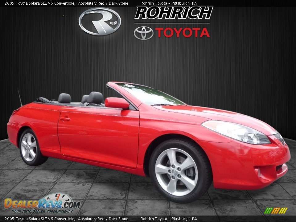 2005 Toyota Solara SLE V6 Convertible Absolutely Red / Dark Stone Photo #1