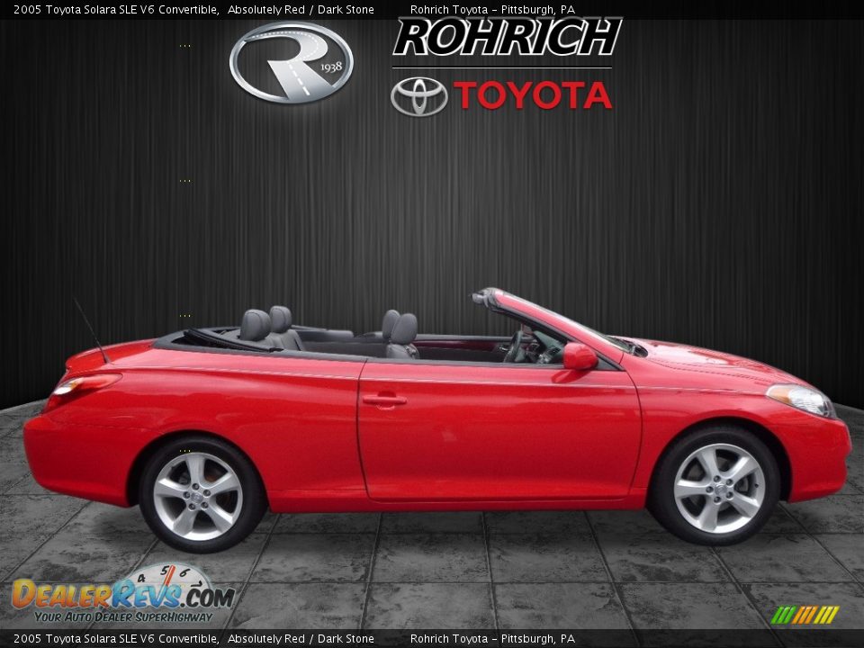2005 Toyota Solara SLE V6 Convertible Absolutely Red / Dark Stone Photo #2