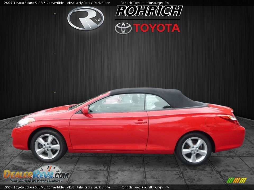 2005 Toyota Solara SLE V6 Convertible Absolutely Red / Dark Stone Photo #3