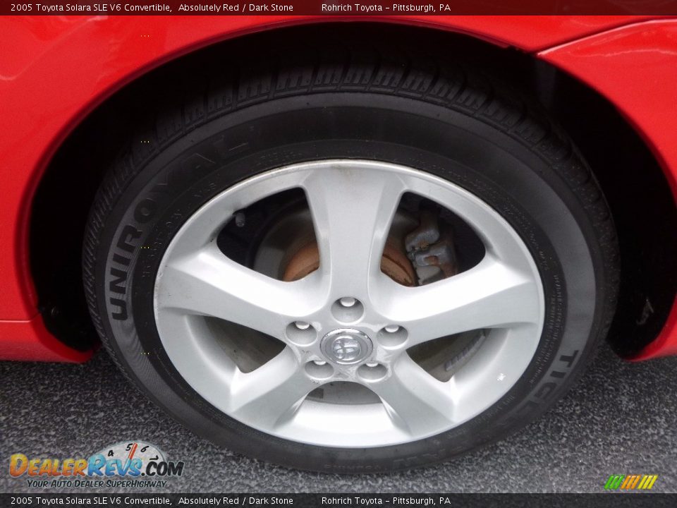 2005 Toyota Solara SLE V6 Convertible Absolutely Red / Dark Stone Photo #6