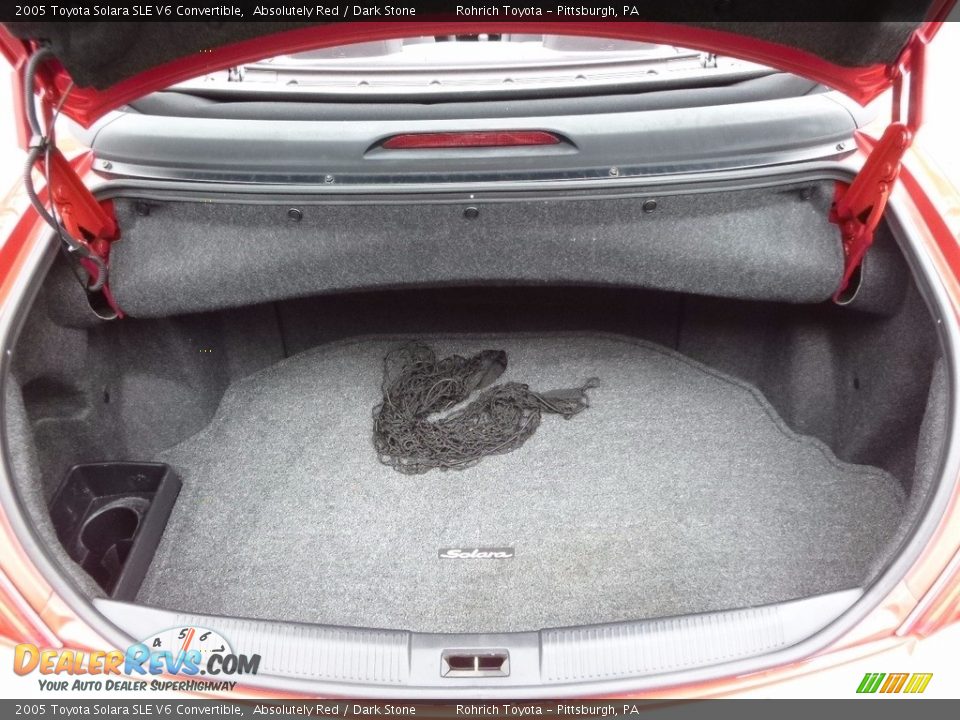 2005 Toyota Solara SLE V6 Convertible Absolutely Red / Dark Stone Photo #8