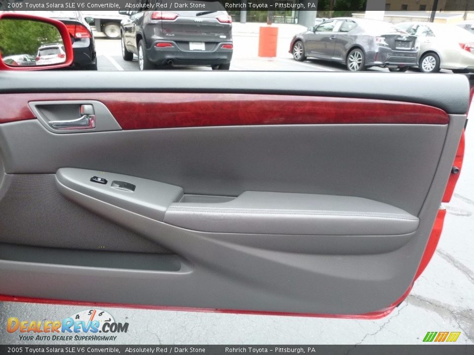 2005 Toyota Solara SLE V6 Convertible Absolutely Red / Dark Stone Photo #10