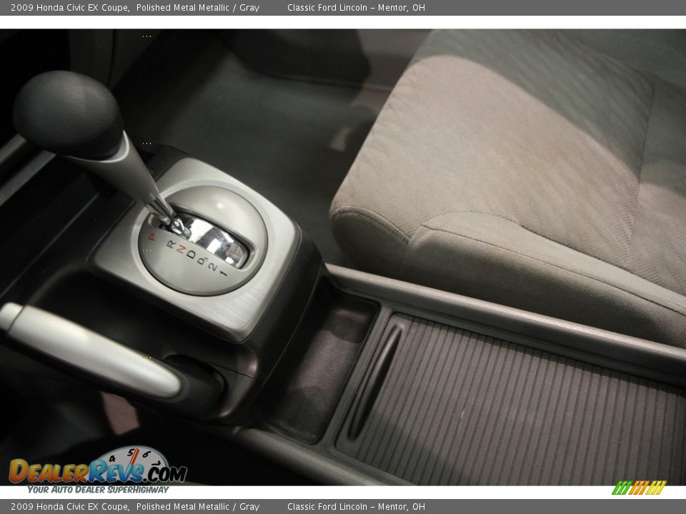 2009 Honda Civic EX Coupe Polished Metal Metallic / Gray Photo #9