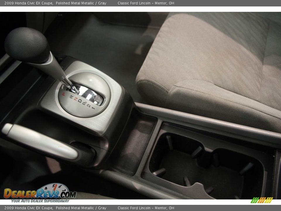 2009 Honda Civic EX Coupe Polished Metal Metallic / Gray Photo #10