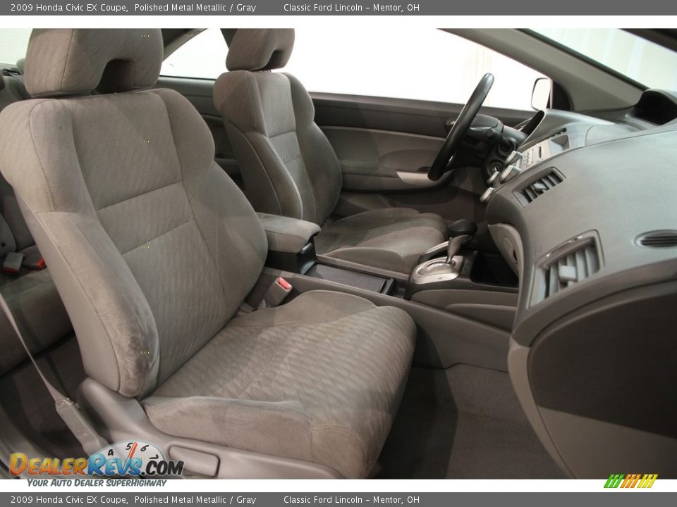 2009 Honda Civic EX Coupe Polished Metal Metallic / Gray Photo #11