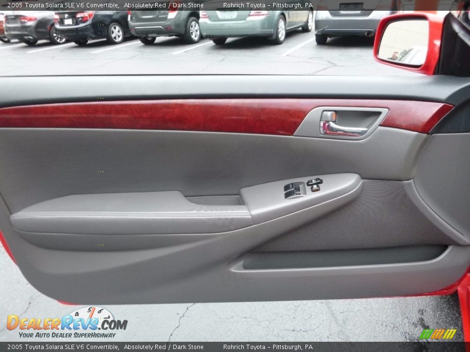 2005 Toyota Solara SLE V6 Convertible Absolutely Red / Dark Stone Photo #15