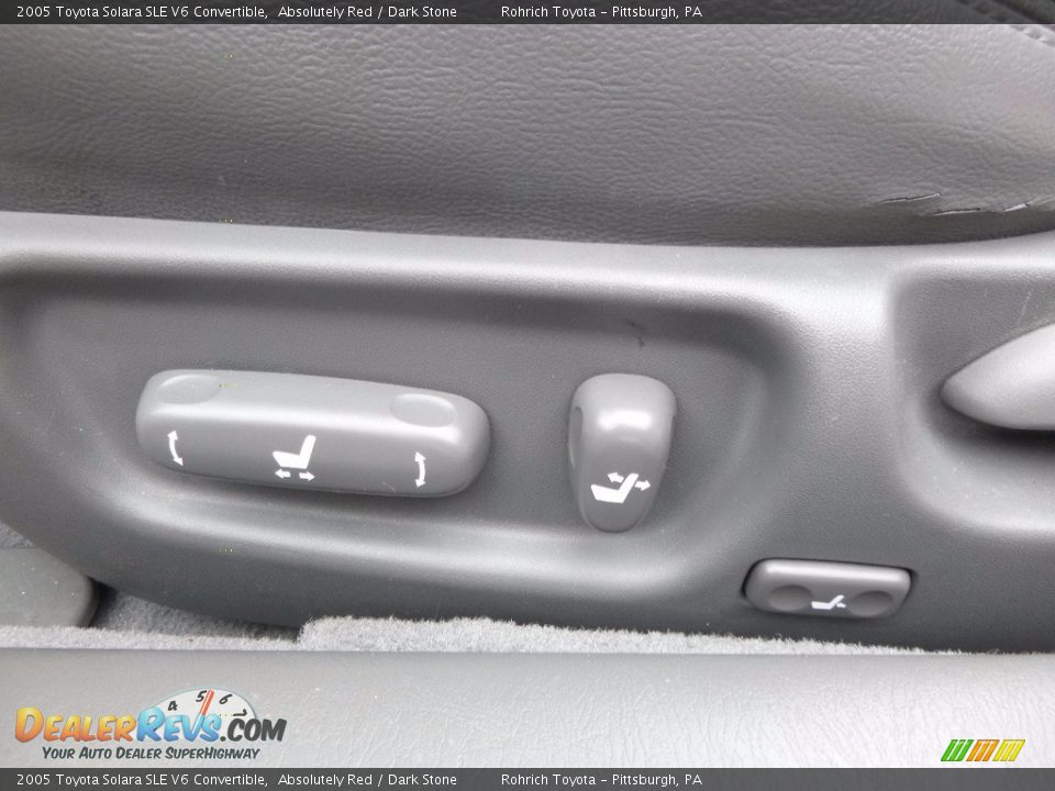 2005 Toyota Solara SLE V6 Convertible Absolutely Red / Dark Stone Photo #17