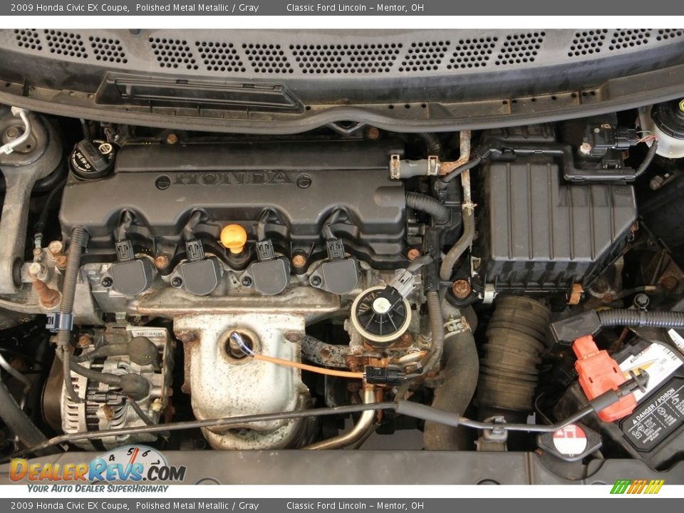2009 Honda Civic EX Coupe Polished Metal Metallic / Gray Photo #15