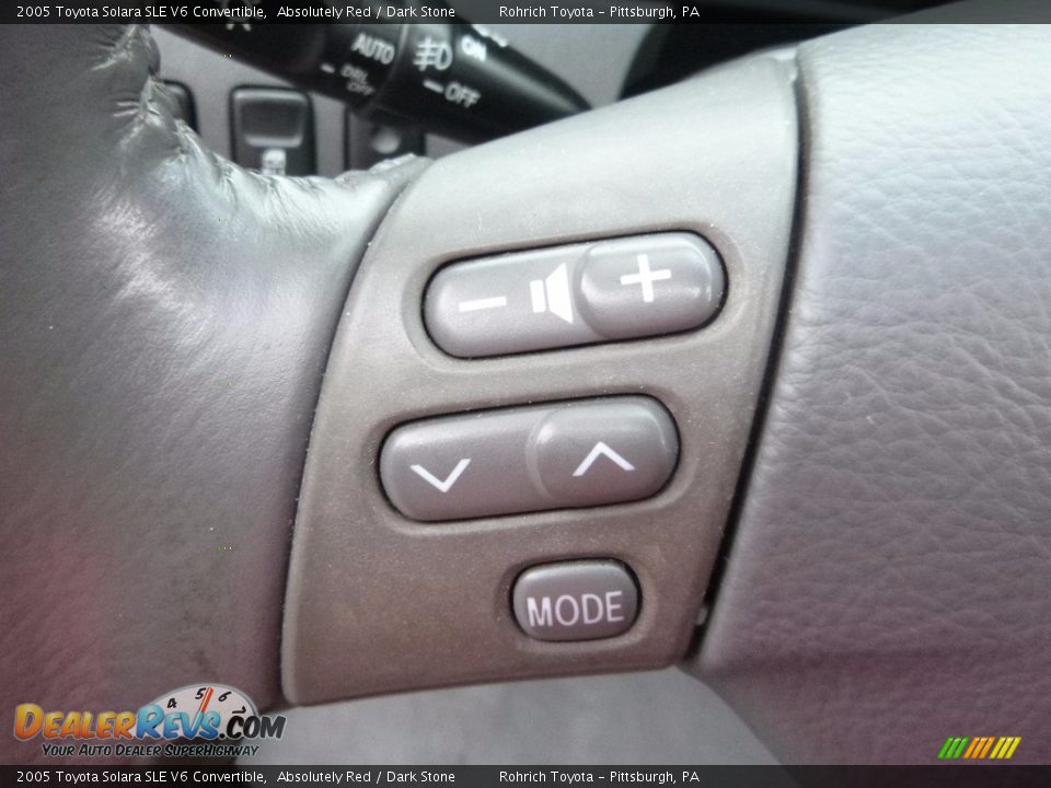 2005 Toyota Solara SLE V6 Convertible Absolutely Red / Dark Stone Photo #21