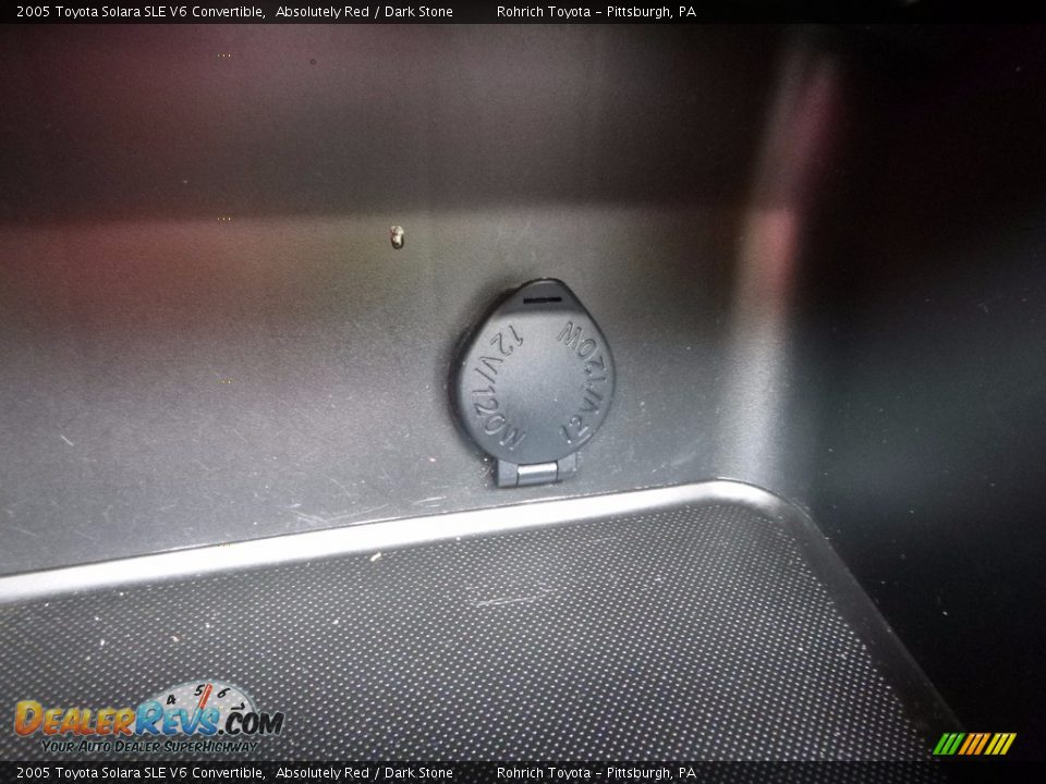 2005 Toyota Solara SLE V6 Convertible Absolutely Red / Dark Stone Photo #25