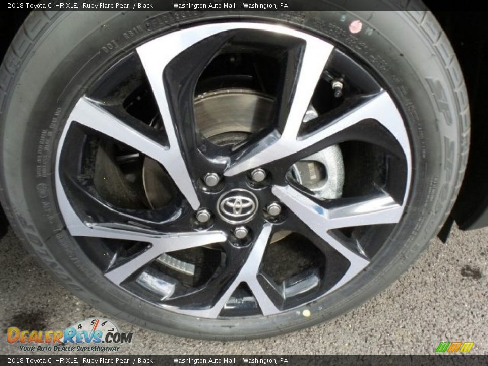 2018 Toyota C-HR XLE Ruby Flare Pearl / Black Photo #3