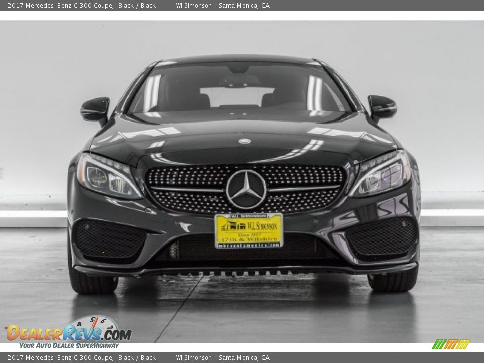 2017 Mercedes-Benz C 300 Coupe Black / Black Photo #2