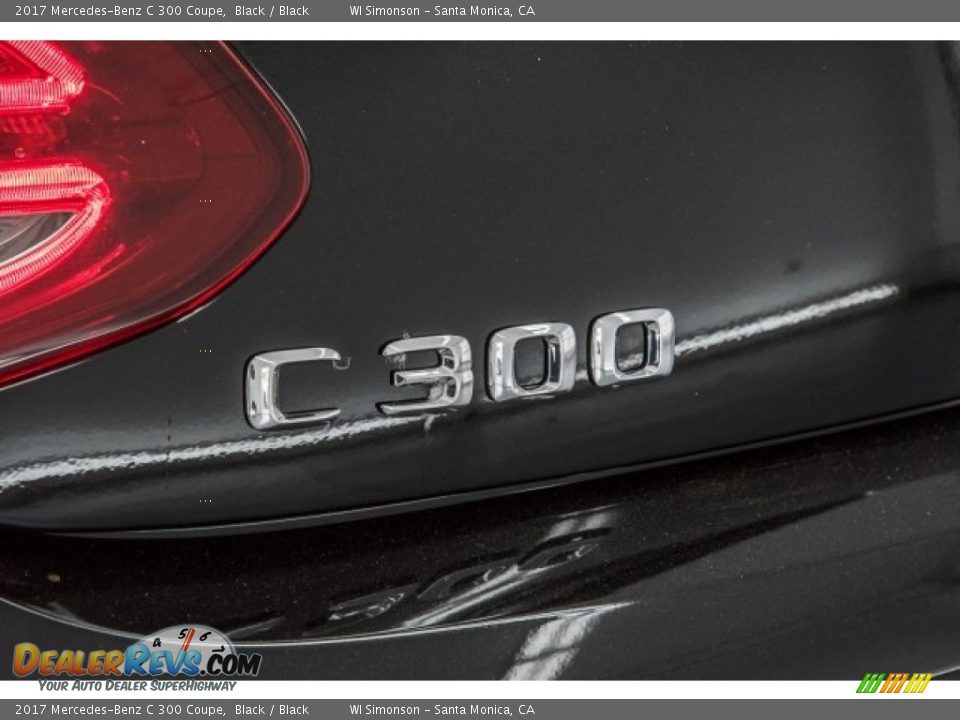 2017 Mercedes-Benz C 300 Coupe Black / Black Photo #7