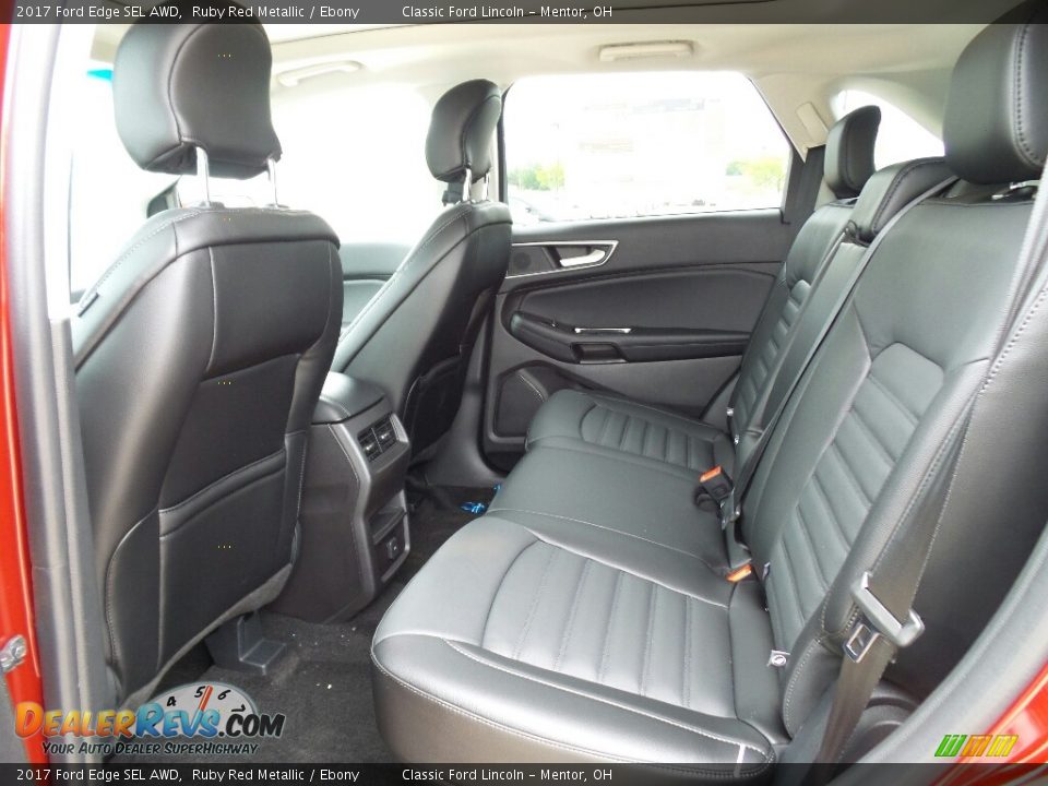Rear Seat of 2017 Ford Edge SEL AWD Photo #6