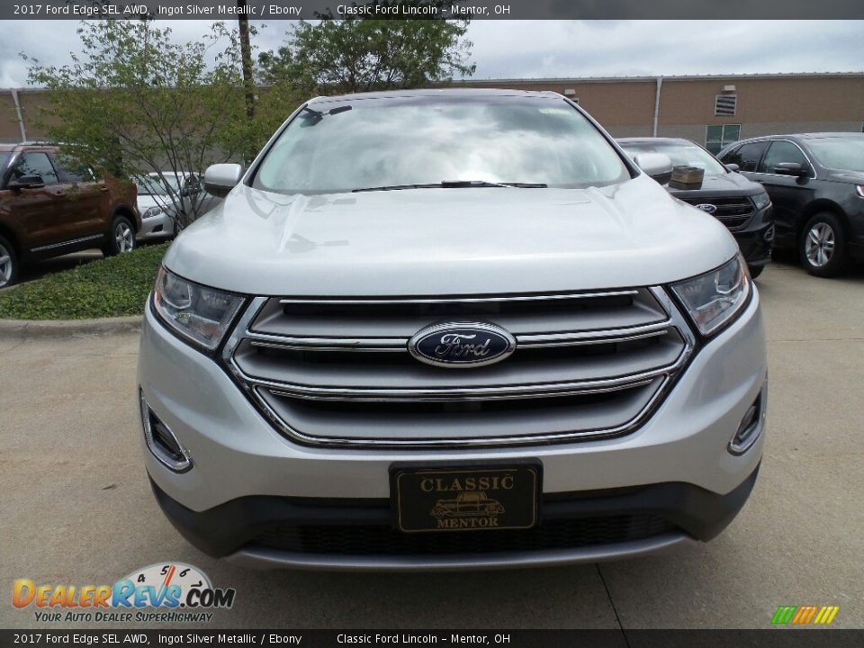 2017 Ford Edge SEL AWD Ingot Silver Metallic / Ebony Photo #2