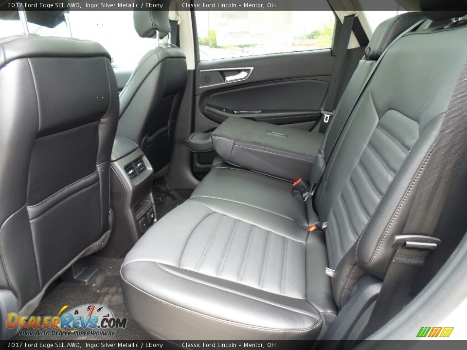 2017 Ford Edge SEL AWD Ingot Silver Metallic / Ebony Photo #6