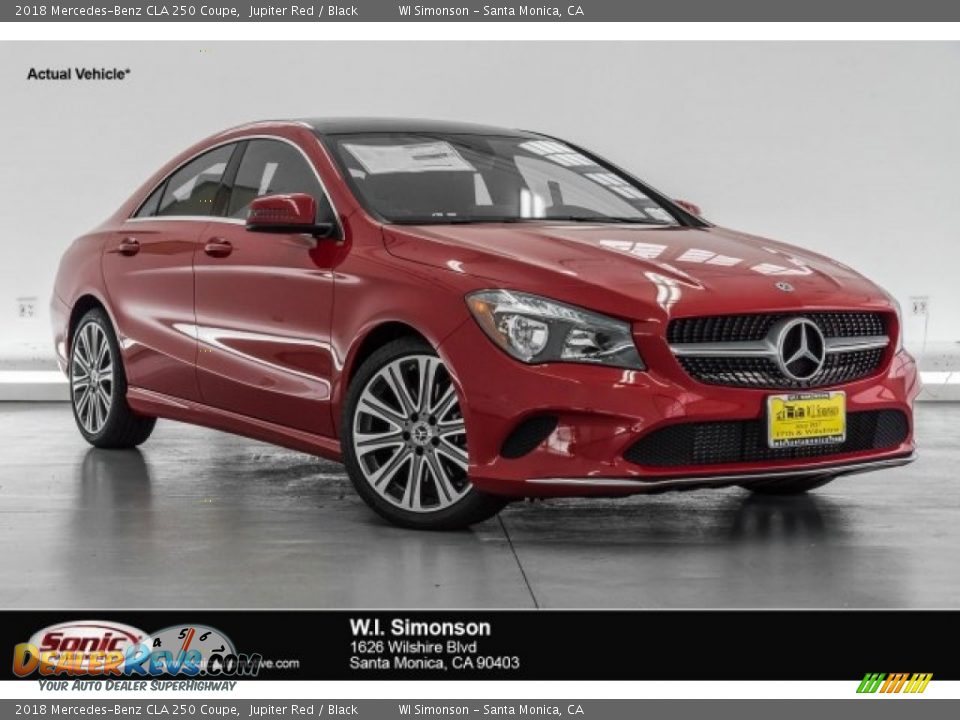 2018 Mercedes-Benz CLA 250 Coupe Jupiter Red / Black Photo #1
