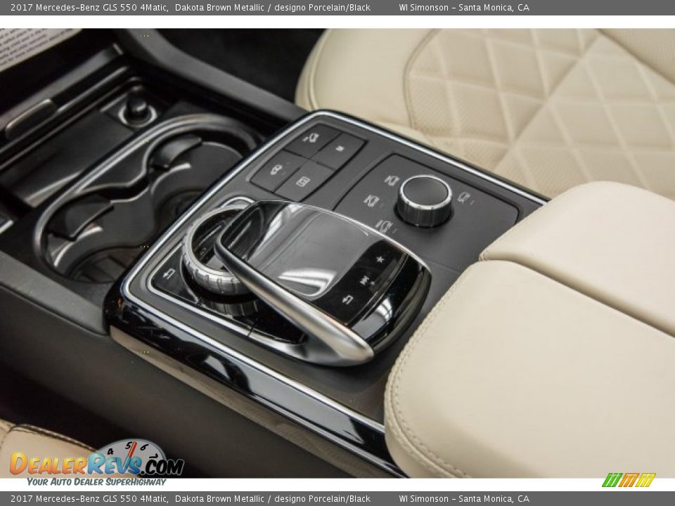 2017 Mercedes-Benz GLS 550 4Matic Dakota Brown Metallic / designo Porcelain/Black Photo #7