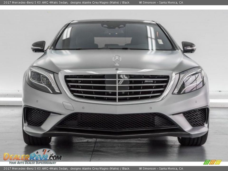 2017 Mercedes-Benz S 63 AMG 4Matic Sedan designo Alanite Grey Magno (Matte) / Black Photo #2