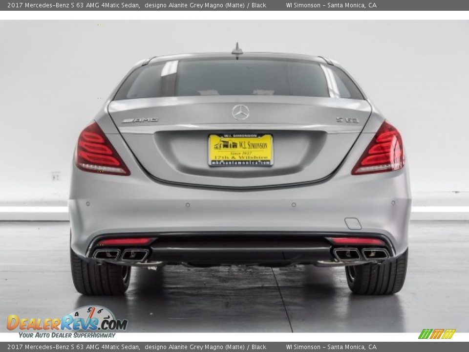 2017 Mercedes-Benz S 63 AMG 4Matic Sedan designo Alanite Grey Magno (Matte) / Black Photo #3