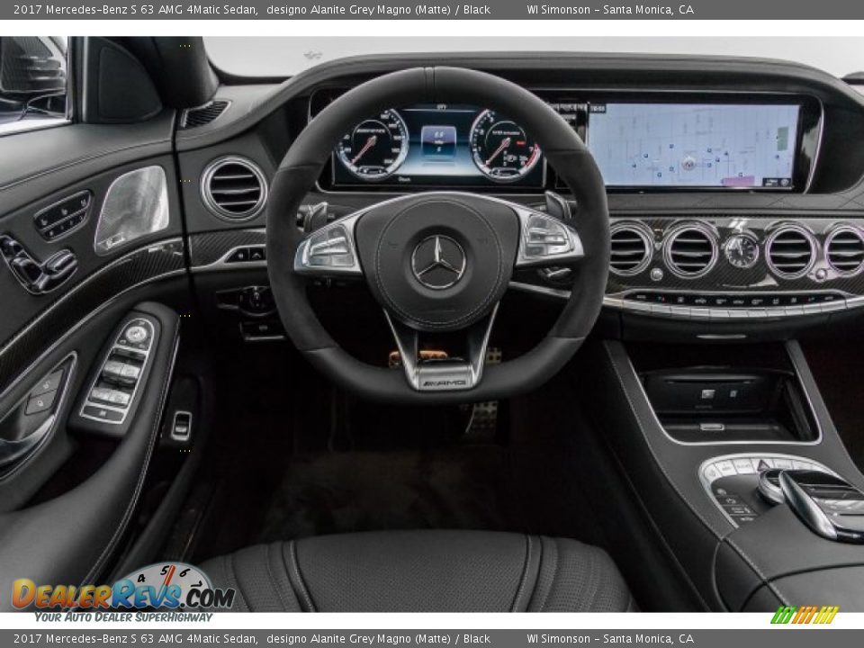 2017 Mercedes-Benz S 63 AMG 4Matic Sedan designo Alanite Grey Magno (Matte) / Black Photo #4