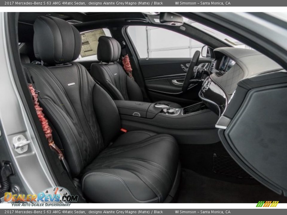 2017 Mercedes-Benz S 63 AMG 4Matic Sedan designo Alanite Grey Magno (Matte) / Black Photo #6