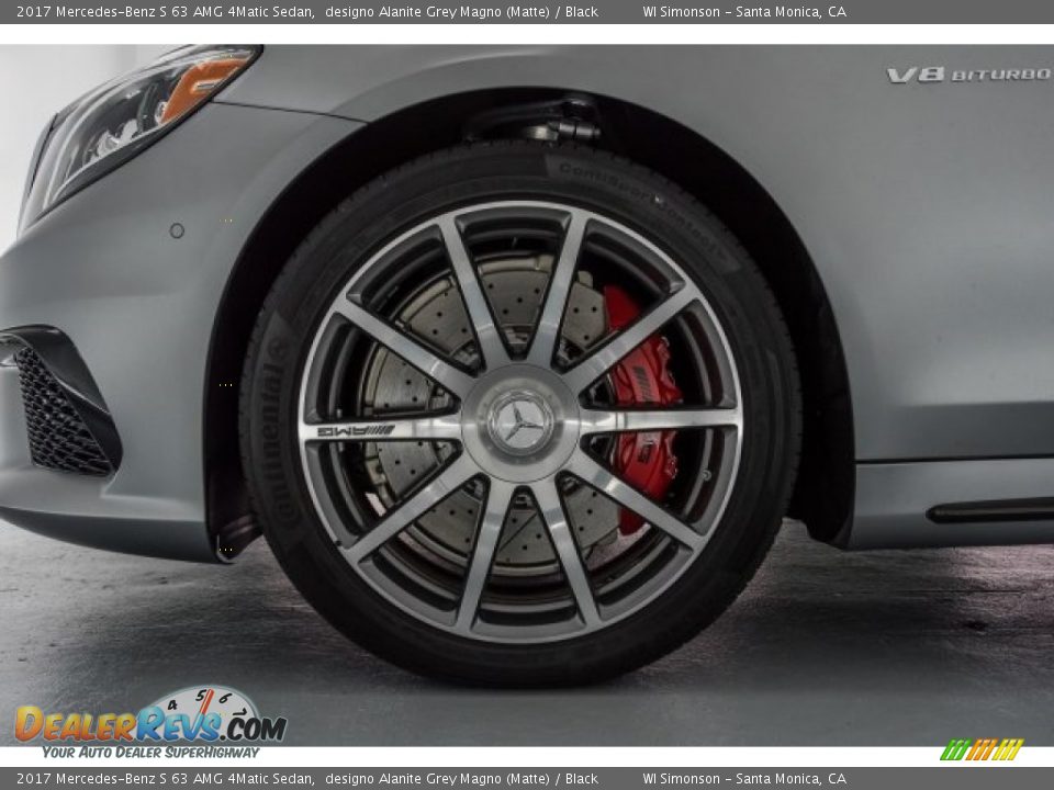 2017 Mercedes-Benz S 63 AMG 4Matic Sedan designo Alanite Grey Magno (Matte) / Black Photo #8