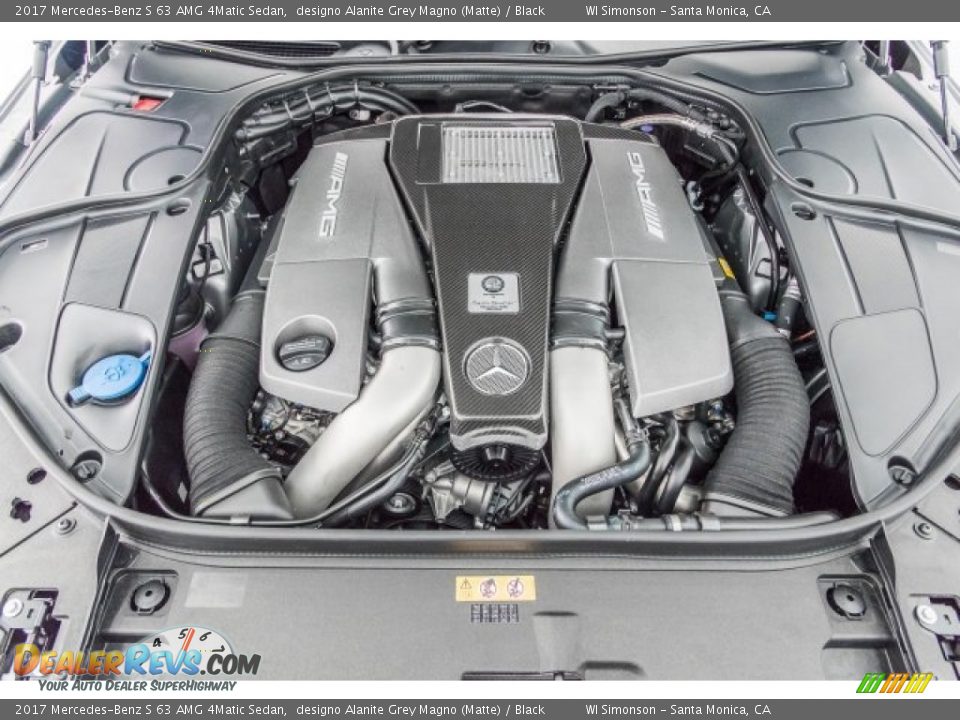 2017 Mercedes-Benz S 63 AMG 4Matic Sedan designo Alanite Grey Magno (Matte) / Black Photo #9
