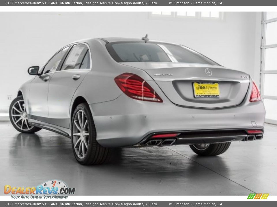2017 Mercedes-Benz S 63 AMG 4Matic Sedan designo Alanite Grey Magno (Matte) / Black Photo #10